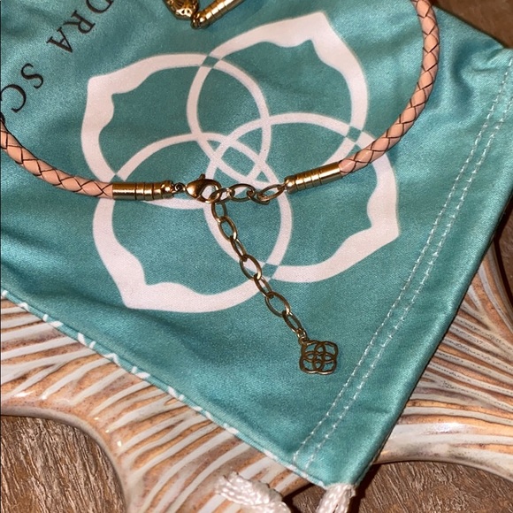 Kendra Scott Cooper braided leather choker *RARE* - Picture 5 of 7